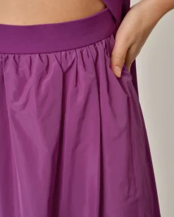 La Piscine Paris Robe bi-matière avec jupe plissée Malloni*Femme Robes