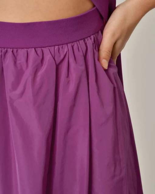 La Piscine Paris Robe bi-matière avec jupe plissée Malloni*Femme Robes