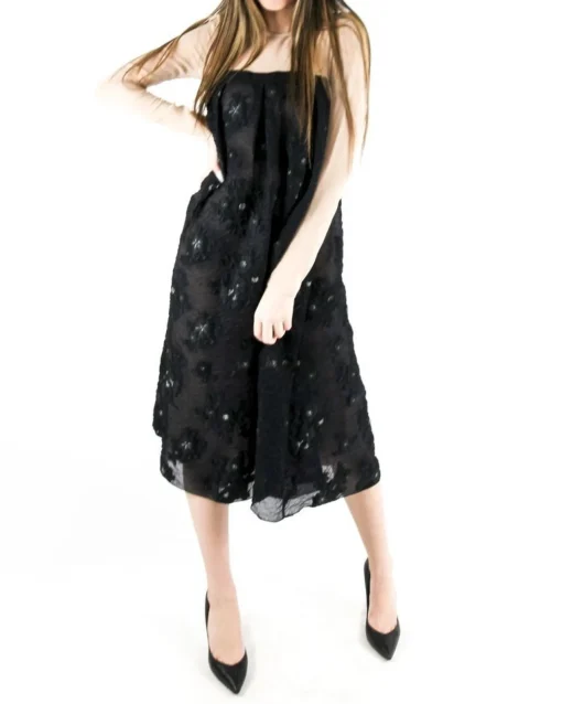 La Piscine Paris Robe bi-matière en jacquard Laviniaturra*Femme Robes