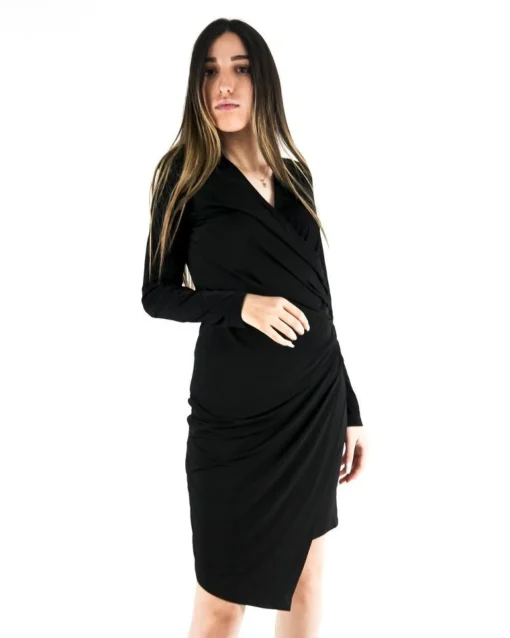 La Piscine Paris Robe bi-matières drapée lamée Nenette*Femme Robes