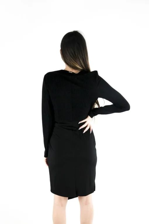 La Piscine Paris Robe bi-matières drapée lamée Nenette*Femme Robes
