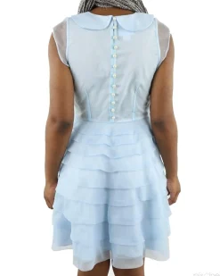 La Piscine Paris Robe bleue à volant Edward Achour*Femme Robes