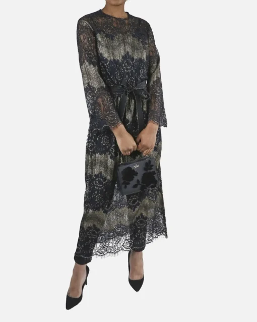 La Piscine Paris Robe e et dorée en dentelle Isabelle Blanche*Femme Robes