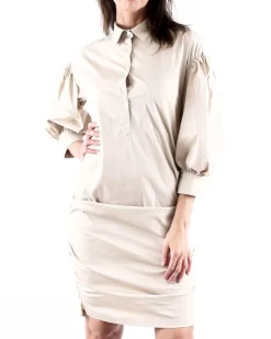 La Piscine Paris Robe chemise à détails froncé Sara Roka*Femme Robes