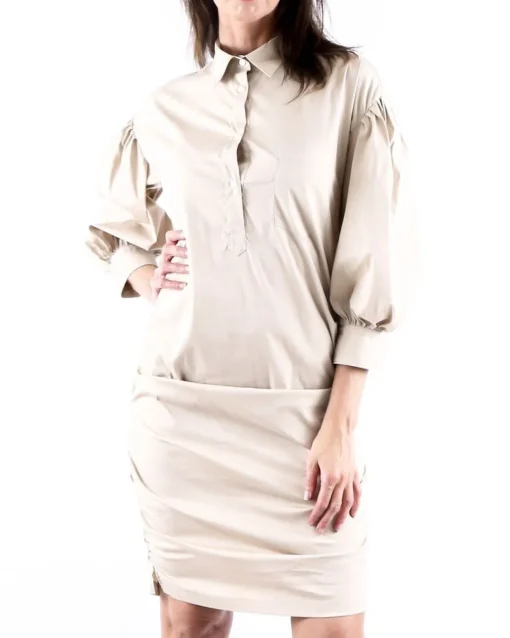 La Piscine Paris Robe chemise à détails froncé Sara Roka*Femme Robes