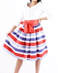 La Piscine Paris Robe chemise he à col à pointe et imprimée à détails plissés Sara Roka*Femme Robes