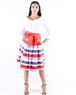 La Piscine Paris Robe chemise he à col à pointe et imprimée à détails plissés Sara Roka*Femme Robes