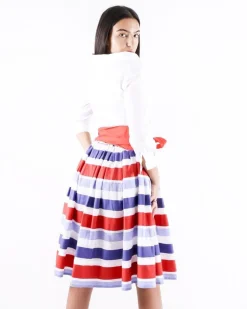 La Piscine Paris Robe chemise he à col à pointe et imprimée à détails plissés Sara Roka*Femme Robes
