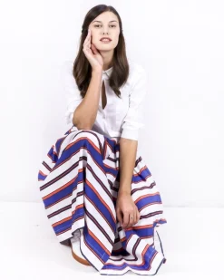 La Piscine Paris Robe chemise he imprimée à détails plissés Sara Roka*Femme Robes