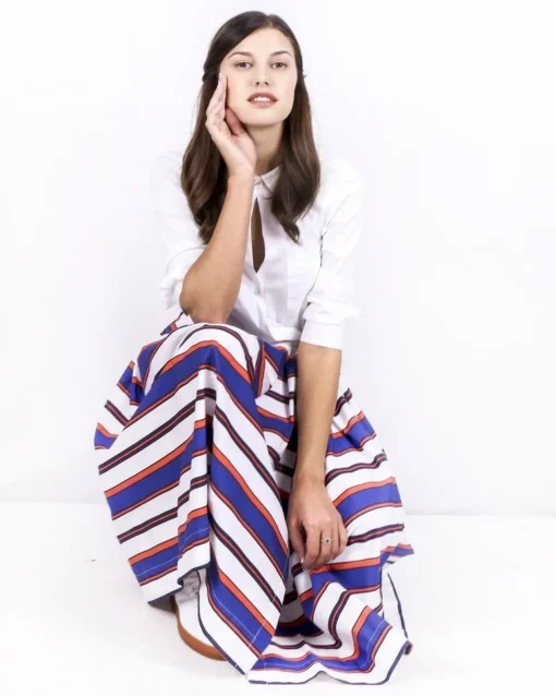 La Piscine Paris Robe chemise he imprimée à détails plissés Sara Roka*Femme Robes