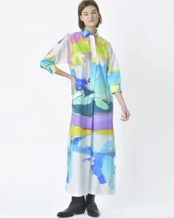 La Piscine Paris Robe chemisier motif abstrait Sara Roka*Femme Robes