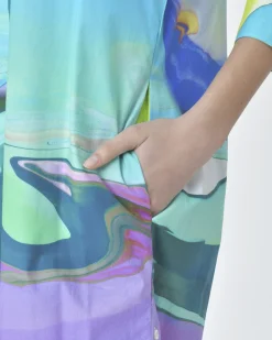 La Piscine Paris Robe chemisier motif abstrait Sara Roka*Femme Robes