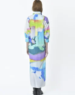 La Piscine Paris Robe chemisier motif abstrait Sara Roka*Femme Robes