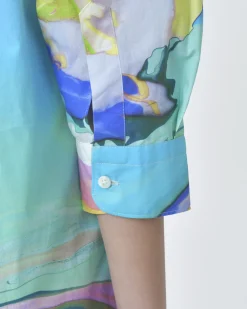 La Piscine Paris Robe chemisier motif abstrait Sara Roka*Femme Robes