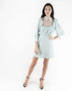 La Piscine Paris Robe courte amovible en mousseline lamé Elisabetta Franchi*Femme Robes