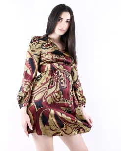La Piscine Paris Robe empire en soie à imprimé floral Momoni*Femme Robes