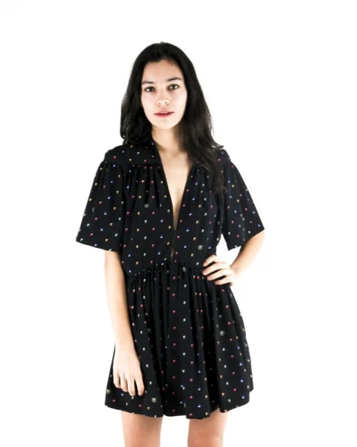 La Piscine Paris Robe empire en soie à motifs Stella Mc Cartney*Femme Robes