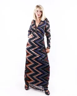 La Piscine Paris Robe empire multicolore à motifs géométriques Missoni*Femme Robes