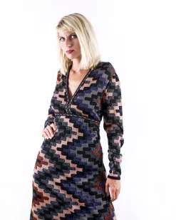 La Piscine Paris Robe empire multicolore à motifs géométriques Missoni*Femme Robes