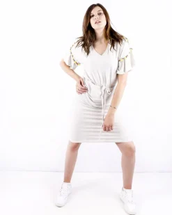 La Piscine Paris Robe en coton chiné à broderies fantaisies SVNTY*Femme Robes