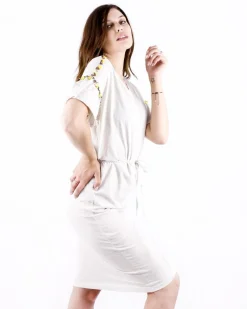 La Piscine Paris Robe en coton chiné à broderies fantaisies SVNTY*Femme Robes