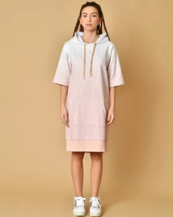 La Piscine Paris Robe en coton imprimé à capuche Michael Kors*Femme Robes
