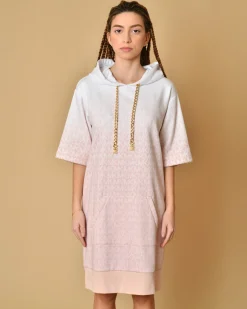 La Piscine Paris Robe en coton imprimé à capuche Michael Kors*Femme Robes