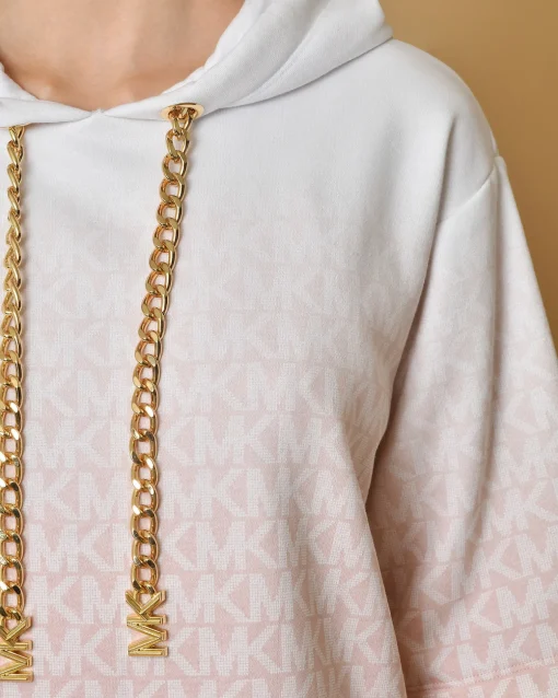 La Piscine Paris Robe en coton imprimé à capuche Michael Kors*Femme Robes