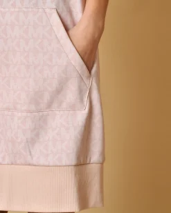 La Piscine Paris Robe en coton imprimé à capuche Michael Kors*Femme Robes