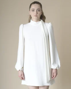 La Piscine Paris Robe en crêpe à col à nouer P.A.R.O.S.H*Femme Robes