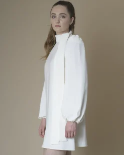 La Piscine Paris Robe en crêpe à col à nouer P.A.R.O.S.H*Femme Robes