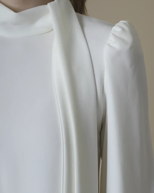 La Piscine Paris Robe en crêpe à col à nouer P.A.R.O.S.H*Femme Robes