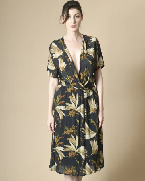 La Piscine Paris Robe en crêpe à imprimé fleuri Diega*Femme Robes