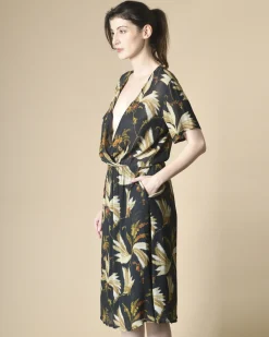 La Piscine Paris Robe en crêpe à imprimé fleuri Diega*Femme Robes