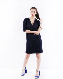 La Piscine Paris Robe en crêpe à broderies fleurs SVNTY*Femme Robes