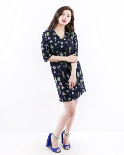 La Piscine Paris Robe en crêpe à imprimé floral SVNTY*Femme Robes