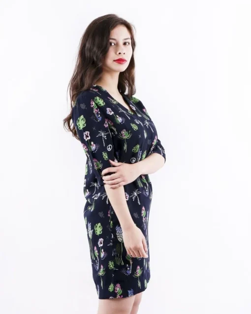 La Piscine Paris Robe en crêpe à imprimé floral SVNTY*Femme Robes