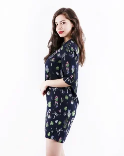 La Piscine Paris Robe en crêpe à imprimé floral SVNTY*Femme Robes