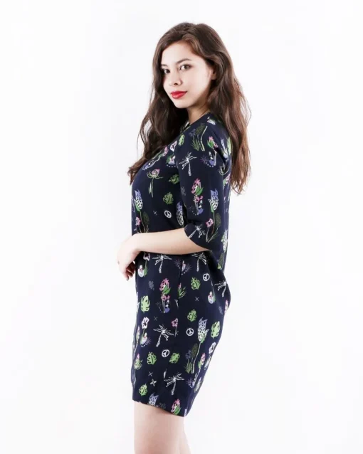 La Piscine Paris Robe en crêpe à imprimé floral SVNTY*Femme Robes