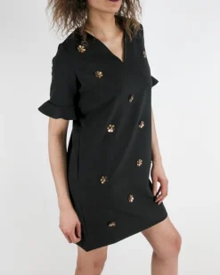 La Piscine Paris Robe en crêpe à broderies fleurs SVNTY*Femme Robes