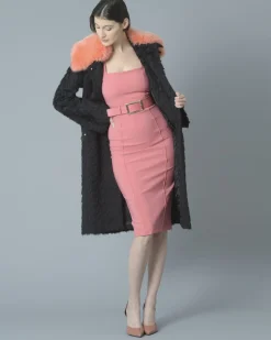 La Piscine Paris Robe en crêpe stretch avec ceinture Elisabetta Franchi*Femme Robes