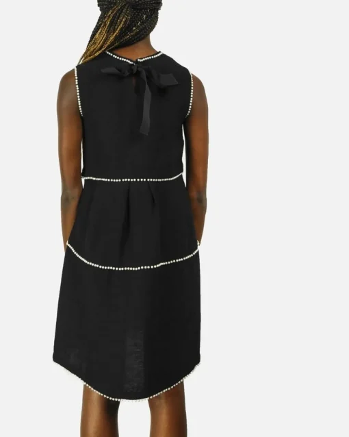 La Piscine Paris Robe en crêpe texturé à perle nacré Edward Achour*Femme Robes