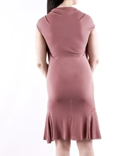La Piscine Paris Robe en crêpe vieux à col drapé Alexander McQueen*Femme Robes