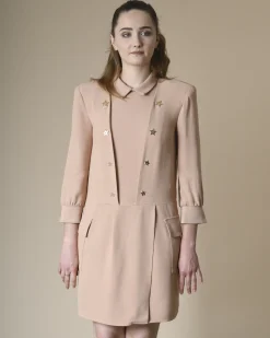 La Piscine Paris Robe en crêpes à broderie étoile Elisabetta Franchi*Femme Robes