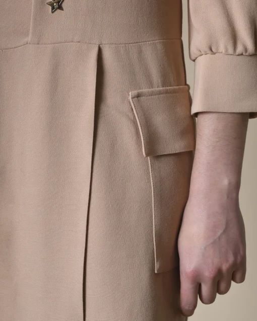 La Piscine Paris Robe en crêpes à broderie étoile Elisabetta Franchi*Femme Robes
