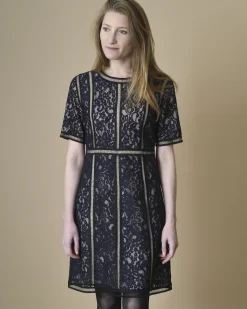 La Piscine Paris Robe en dentelle marine Edward Achour*Femme Robes