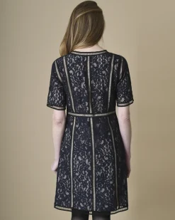 La Piscine Paris Robe en dentelle marine Edward Achour*Femme Robes