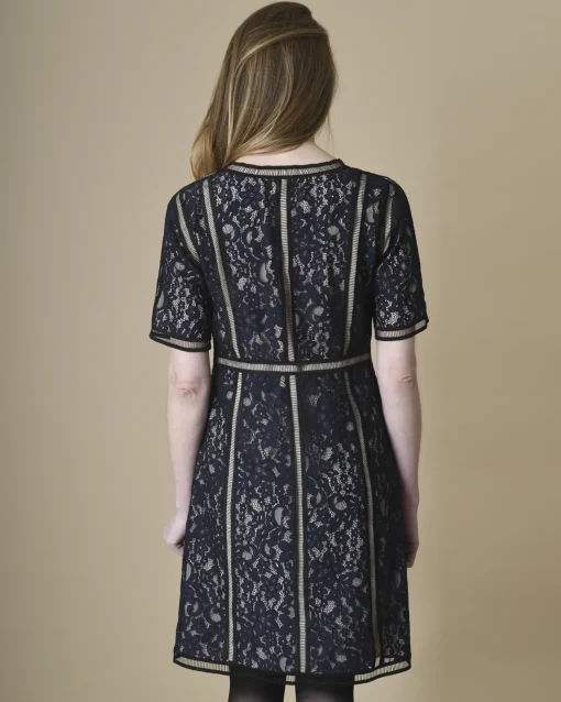La Piscine Paris Robe en dentelle marine Edward Achour*Femme Robes