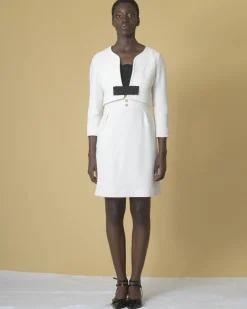 La Piscine Paris Robe en laine mélangée à empiècement Edward Achour*Femme Robes