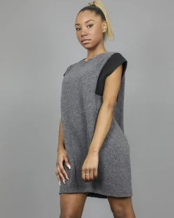 La Piscine Paris Robe en laine mélangée à empiècement en néoprène Stefano Mortari.*Femme Robes
